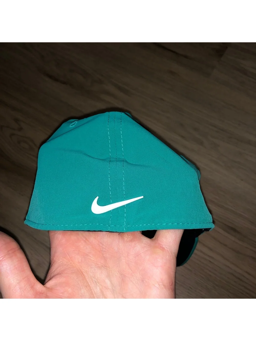 NIKE TW TIGER WOODS AEROBILL HERITAGE86 GOLF HAT GREEN TEAL DRI FIT SIZE M/L